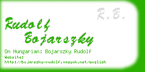 rudolf bojarszky business card